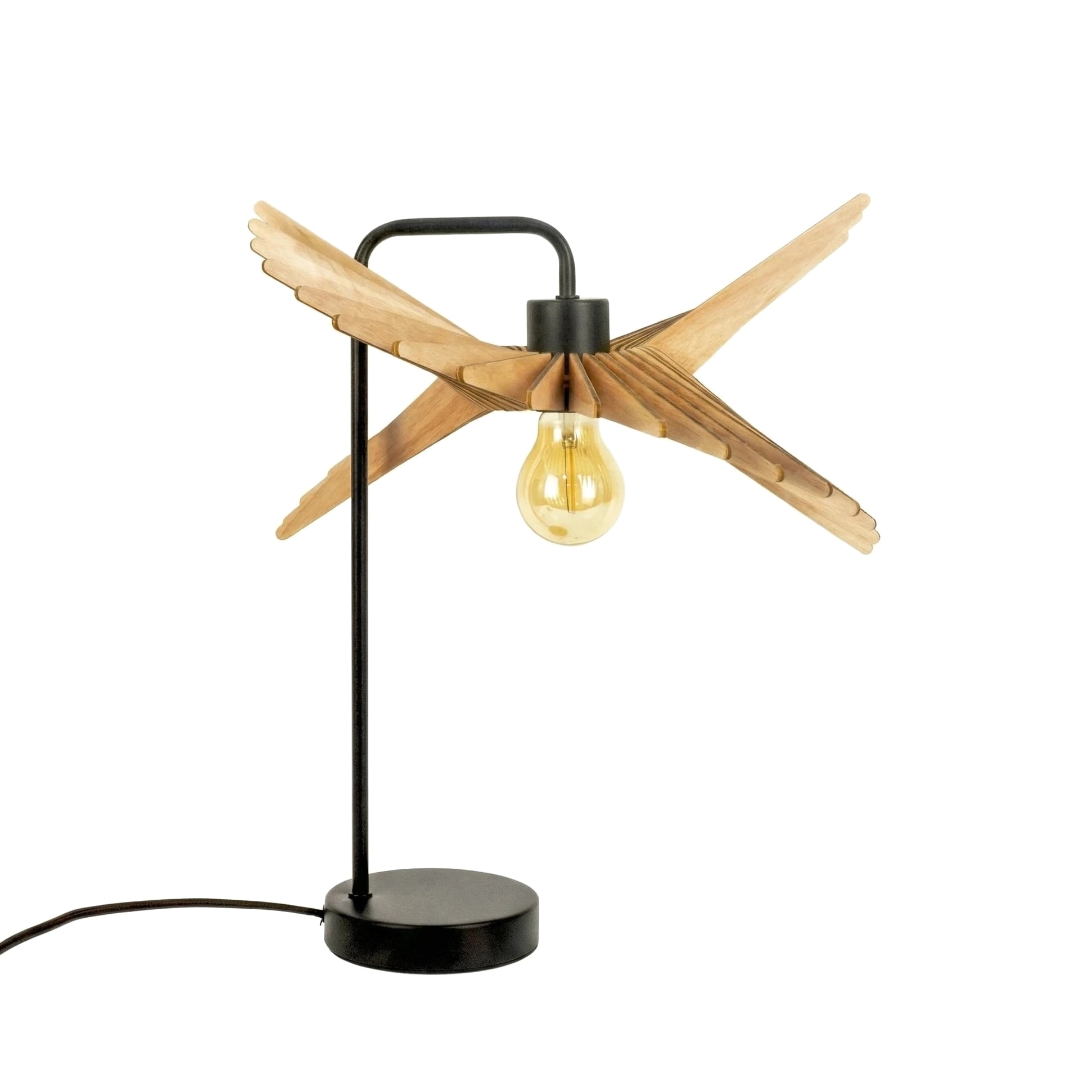 Alba teinté Chêne | Lampe à poser
