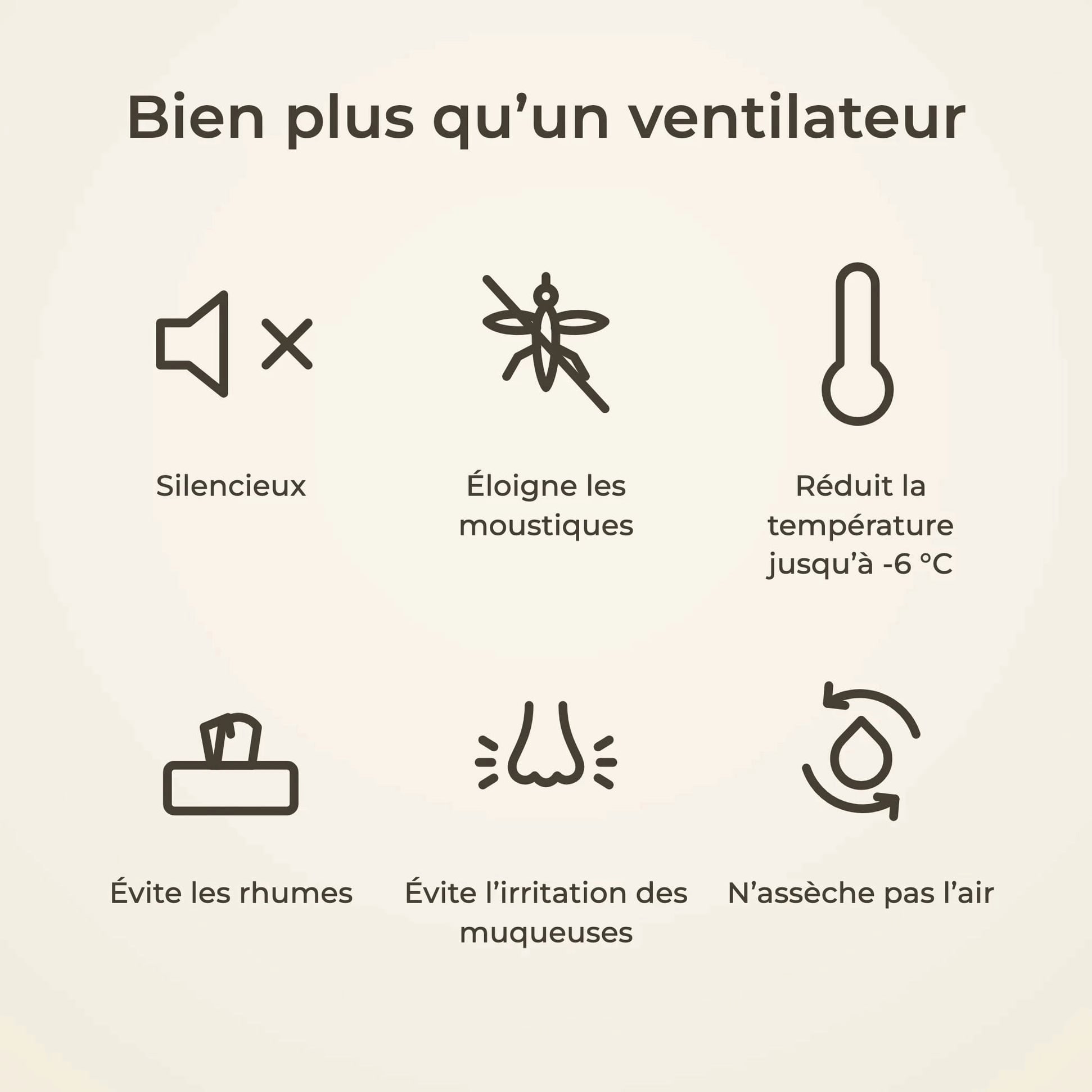 Zéphyr teinté Chêne | Ventilateur de plafond