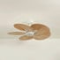 Lotus teinté Chêne | Ventilateur de plafond