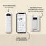 Commandes du ventilateur : télécommande, interrupteur mural et application