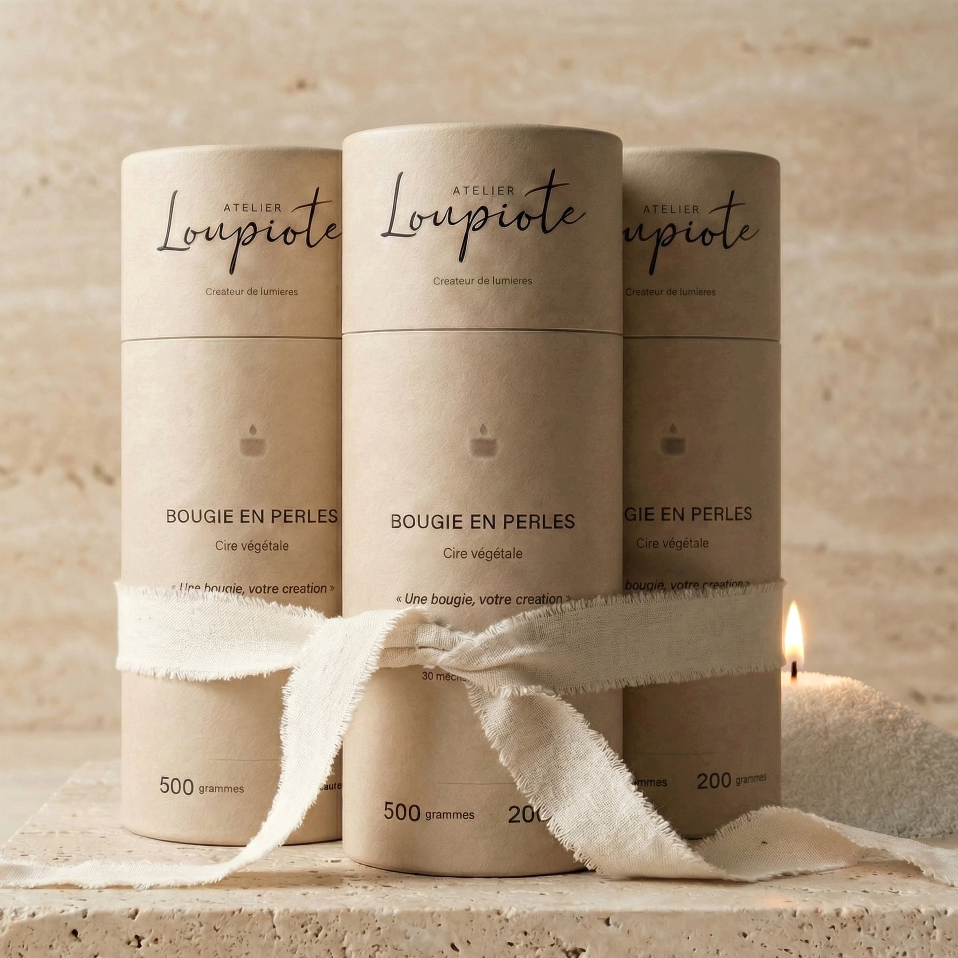 Bougie en perles | L'Expérience sanctuaire