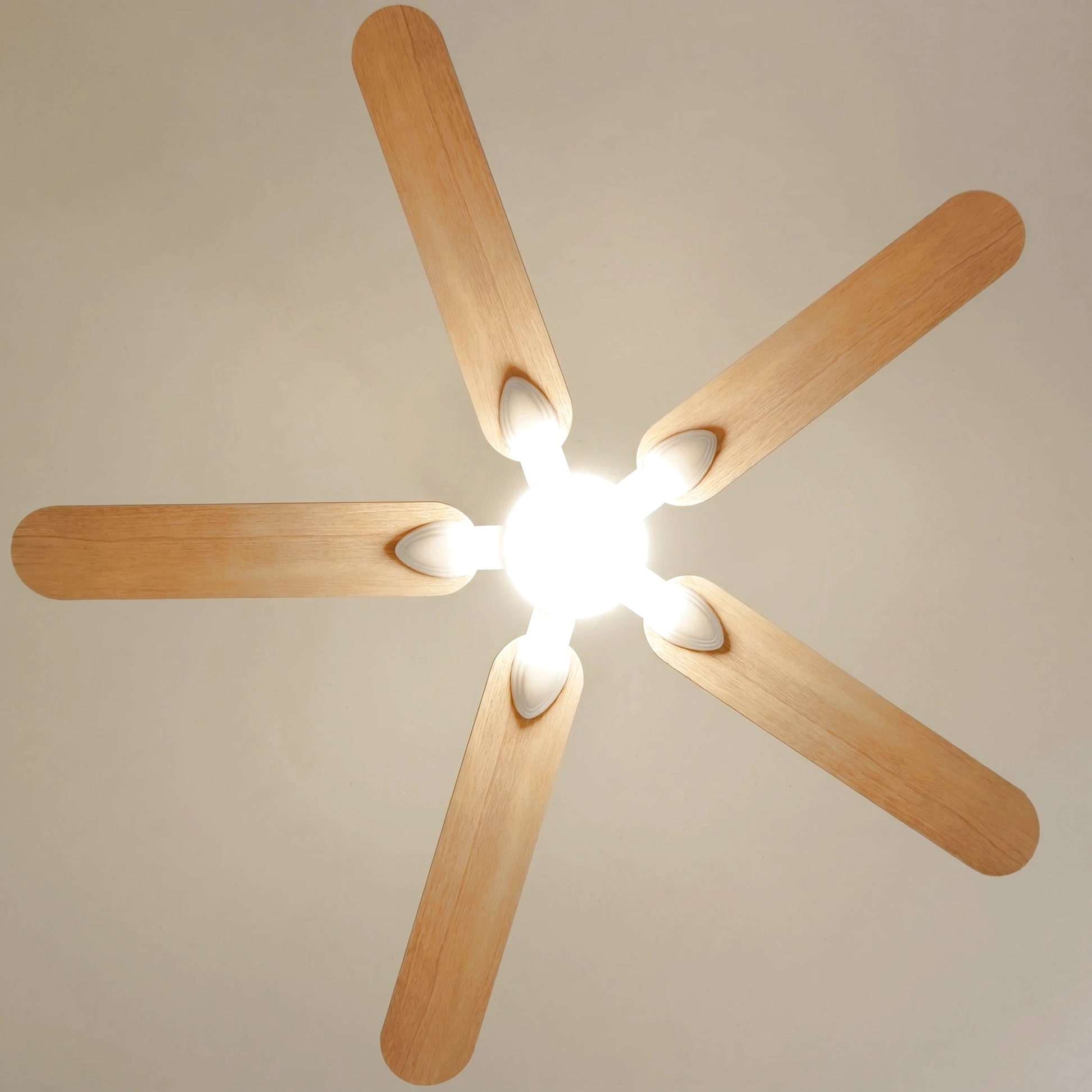 Zéphyr teinté Chêne | Ventilateur de plafond